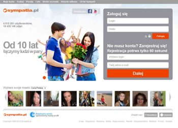 Randki Sympatia  portal dla samotnych  Login